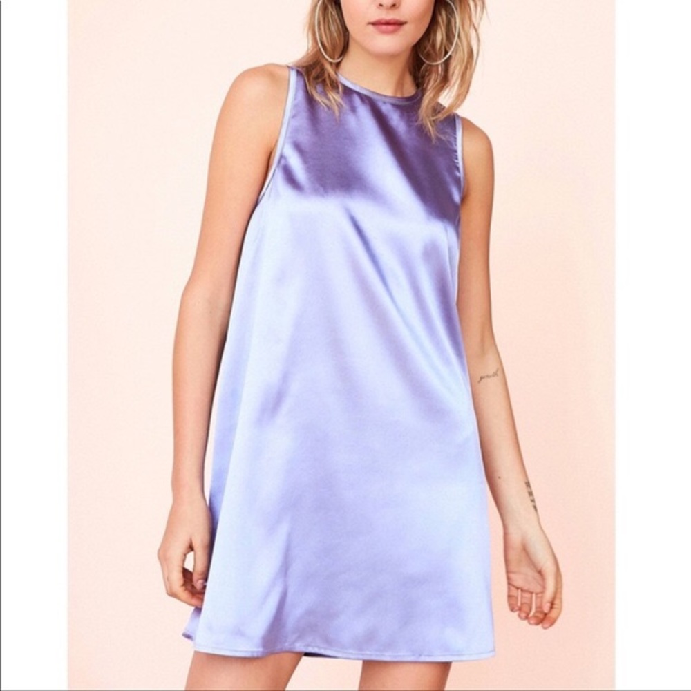 Purple Satin Frock